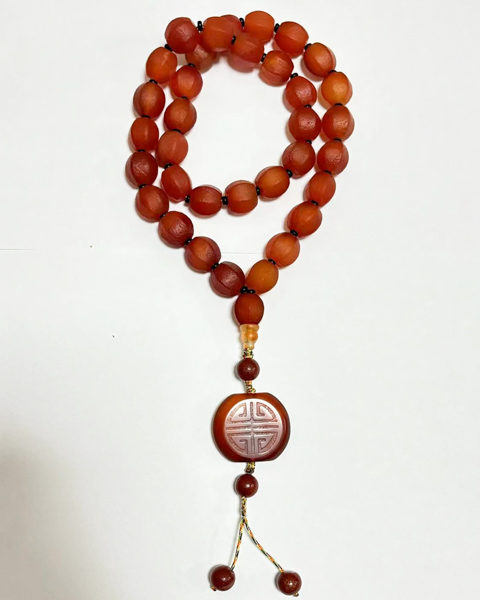 西周玛瑙链珠